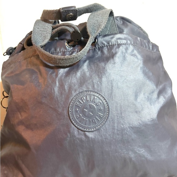 Kipling goyo gray blue nylon backpack - Picture 8 of 8